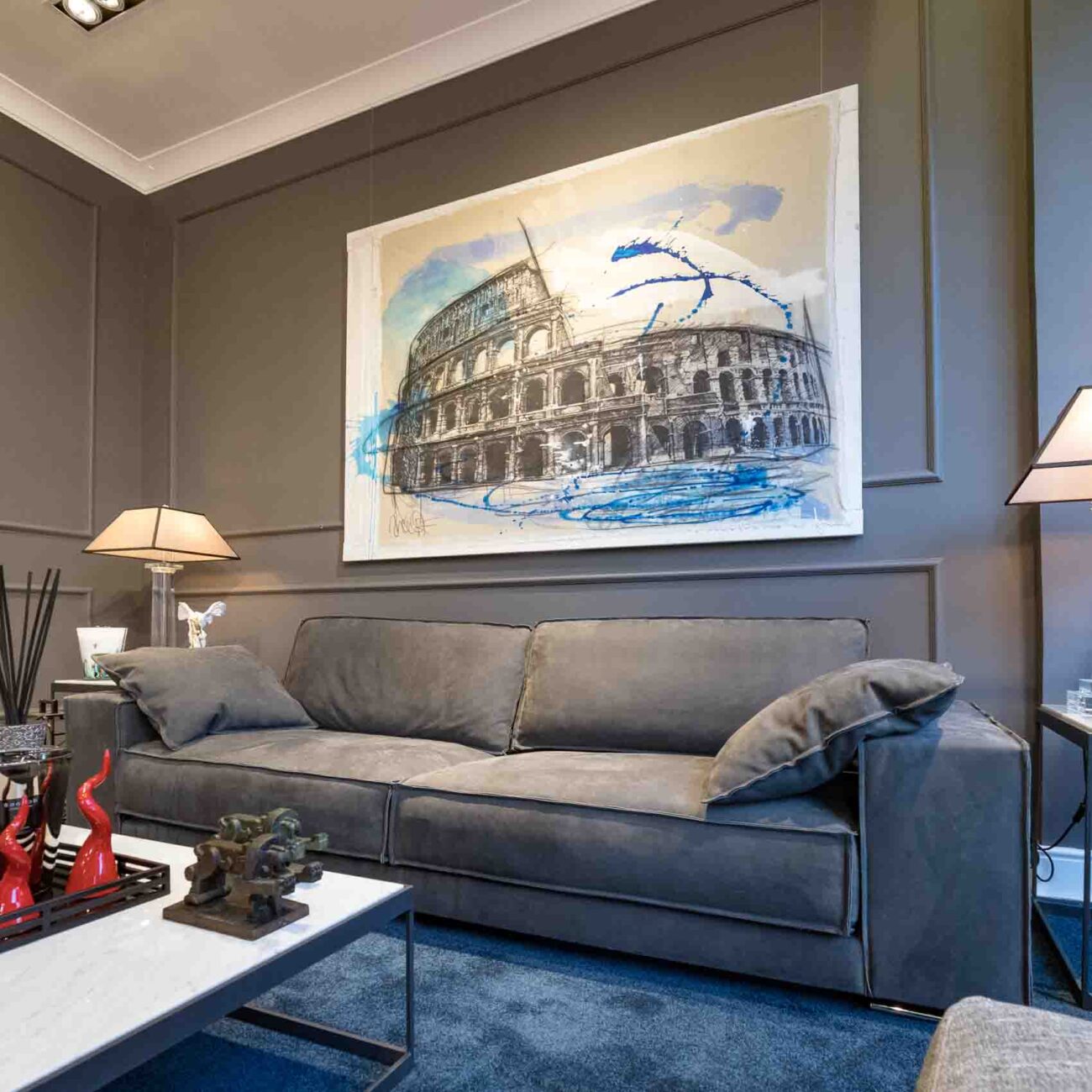 Divano in Pelle di Alcantara – by Luxury Home